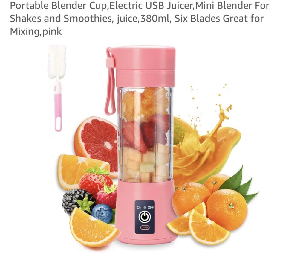 Portable juice blender